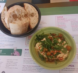 Vegan Hummus at Lounges - Torello Lounge  in Prestatyn