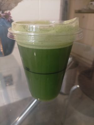 Green doctor drink at Real Fruit Parlour in Christchurch