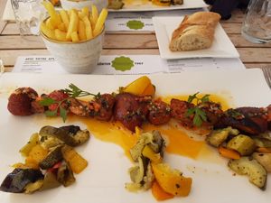 Grilled vegetables at Auberge Koeppchen in Wormeldingen