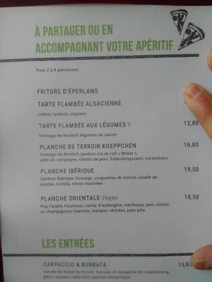 Vegan starter - "oriental plate" at Auberge Koeppchen in Wormeldingen