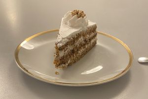 carrot cake  at Eaternia in Prague