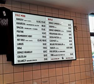 Daily menu at Eaternia in Prague