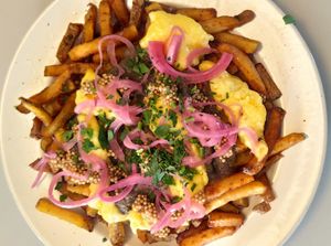 Poutine at Eaternia in Prague