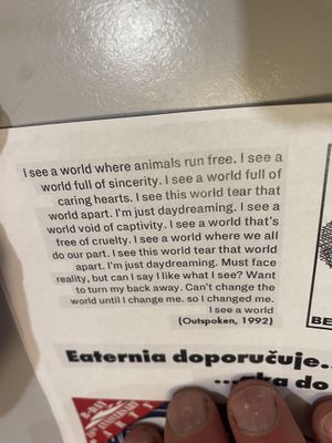 From their menu   at Eaternia in Prague