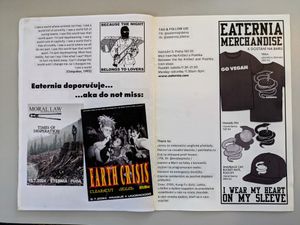 Page of Menu and Zine at Eaternia at Eaternia in Prague