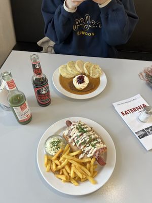 date with my wifey!! ate and literally left no crumbs   at Eaternia in Prague