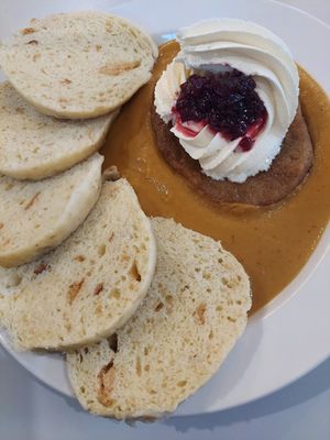 Dumplings at Eaternia in Prague