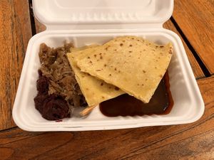 Vegan “husa"  at Eaternia in Prague