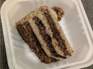 Walnut cake. Very nice bake and well flavoured with walnut without being too sweet. at Eaternia in Prague