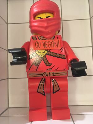 Go vegan playmobil ;) at Eaternia in Prague