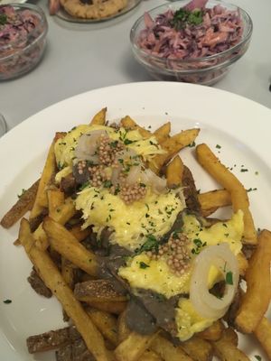 Vegan poutine  at Eaternia in Prague
