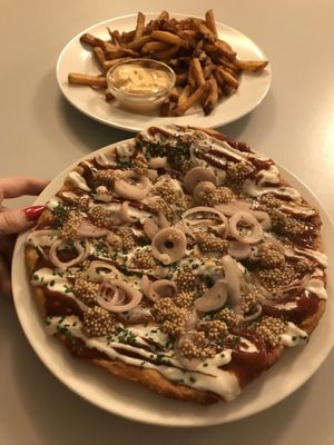langos at Eaternia in Prague