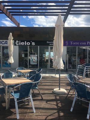 Tables at the front and at the back, so sun or shade at every time of the day!  at Cielo in Murcia