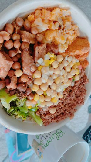 BYO Super Bowl. Picture does not do the size of this bowl justice. It’s a lot. at Vale Food Co in Jacksonville