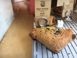 Samosa at Pink Lane Bakery in Newcastle Upon Tyne