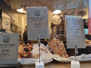 Vegan sweets at Pink Lane Bakery in Newcastle Upon Tyne