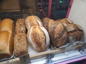Sourdough bread at Pink Lane Bakery in Newcastle Upon Tyne