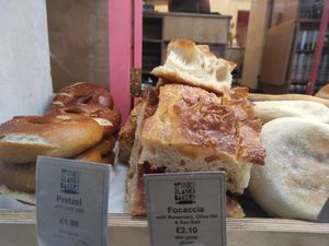 Focaccia at Pink Lane Bakery in Newcastle Upon Tyne