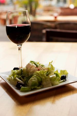 salad at SF Kebab in San Francisco