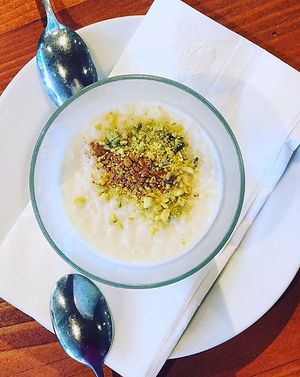 rice pudding at SF Kebab in San Francisco