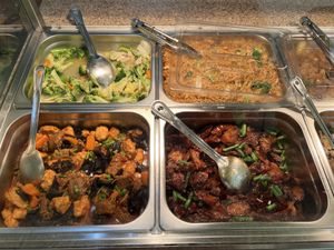 Buffet selection  at Chai Vegetarian Cuisine in Hobart