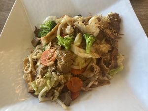 BBQ Duck Udon Stir-Fry at Vinh Loi Tofu in Cerritos