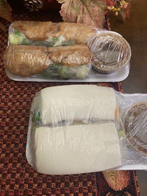 Vegan Chicken Roll (Top), Spring Tofu Roll (Bottom)  at Vinh Loi Tofu in Cerritos