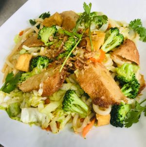 UDON STIR FRIED CHICKEN at Vinh Loi Tofu in Cerritos