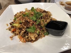BBQ duck fried rice at Vinh Loi Tofu in Cerritos