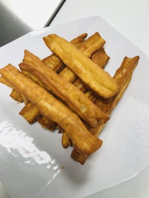Fresh made Chinese Donut Sticks at Vinh Loi Tofu in Cerritos