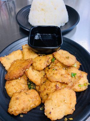 Beer chicken and rice dish at Vinh Loi Tofu in Cerritos