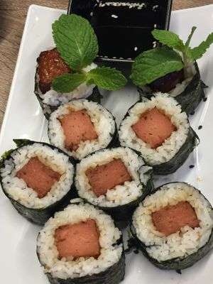 “Spam” sushi at Vinh Loi Tofu in Cerritos