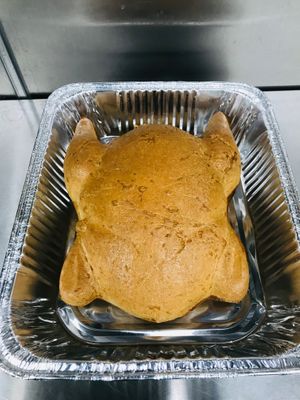 Vegan Turkey-  $50 around 4 lbs 
Order text: 714 394 9054 at Vinh Loi Tofu in Cerritos