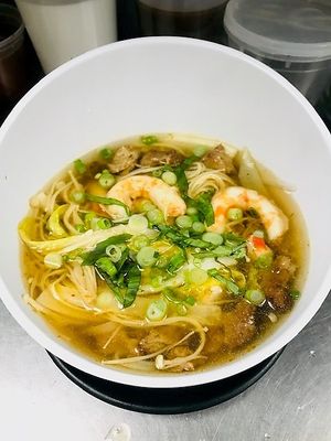 Special Mushrooms  Soup with Duck and Shrimps at Vinh Loi Tofu in Cerritos
