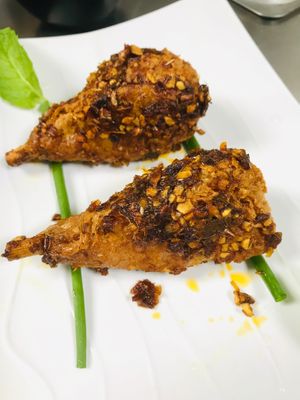 Lemongrass drumsticks el Diablo  at Vinh Loi Tofu in Cerritos