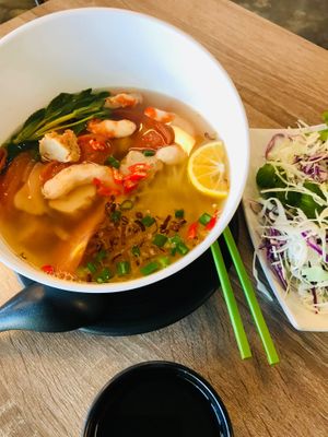 Bún Moc soup at Vinh Loi Tofu in Cerritos