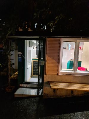 Falafel shop at Muhudo Falafel Shop in Tbilisi