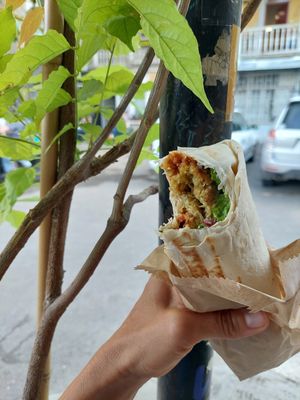 Medium size Falafel wrap / 12 GEL at Muhudo Falafel Shop in Tbilisi