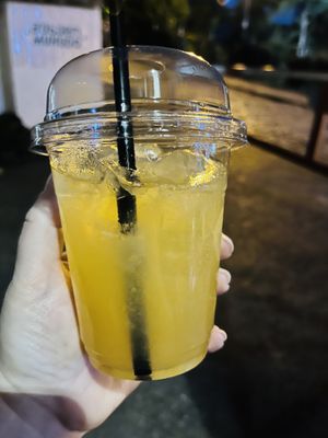 Citrus homemade lemonade   at Muhudo Falafel Shop in Tbilisi
