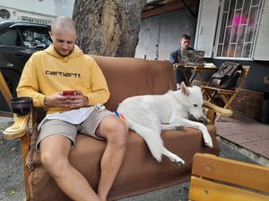  at Muhudo Falafel Shop in Tbilisi