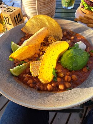 Chili sin Carne at Strandpaviljoen Buiten in The Hague