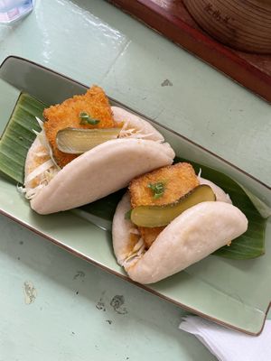 Bao buns  at Dumplings Cafe in Galle