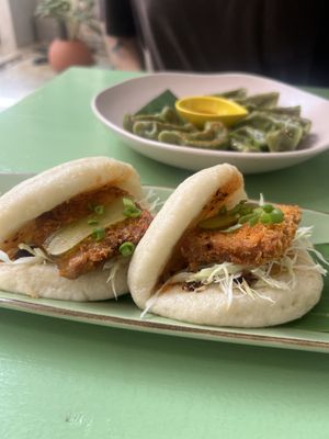 Fried Tofu Bao & Fried Veg Dumplings  at Dumplings Cafe in Galle