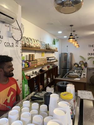 Inside at Dumplings Cafe in Galle