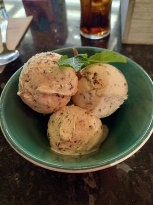 Vegan ice cream. at Frankie & Benny's in Newcastle Upon Tyne