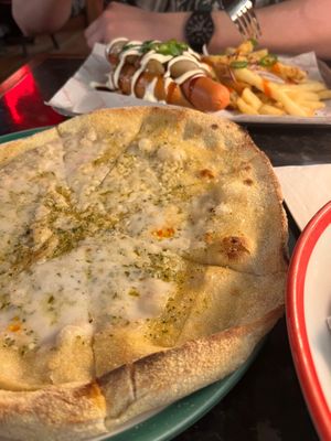 Garlic bread  at Frankie & Benny's in Newcastle Upon Tyne