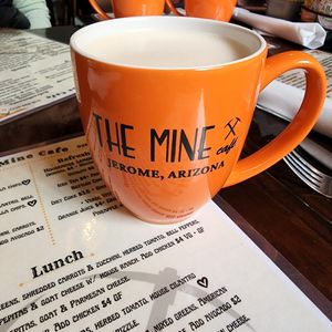 Vegan Chai Latte (oat milk) at The Miner's Cafe in Jerome