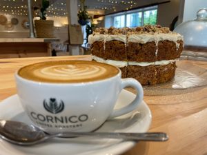 Hand roasted delicious coffee at The Courtyard in Looe