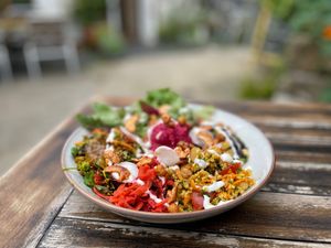 Delicious Soul Bowls at The Courtyard in Looe