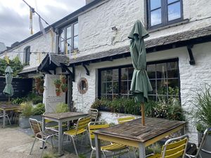 Beautiful spot and amazing food! Great vegan options 😊  at The Courtyard in Looe